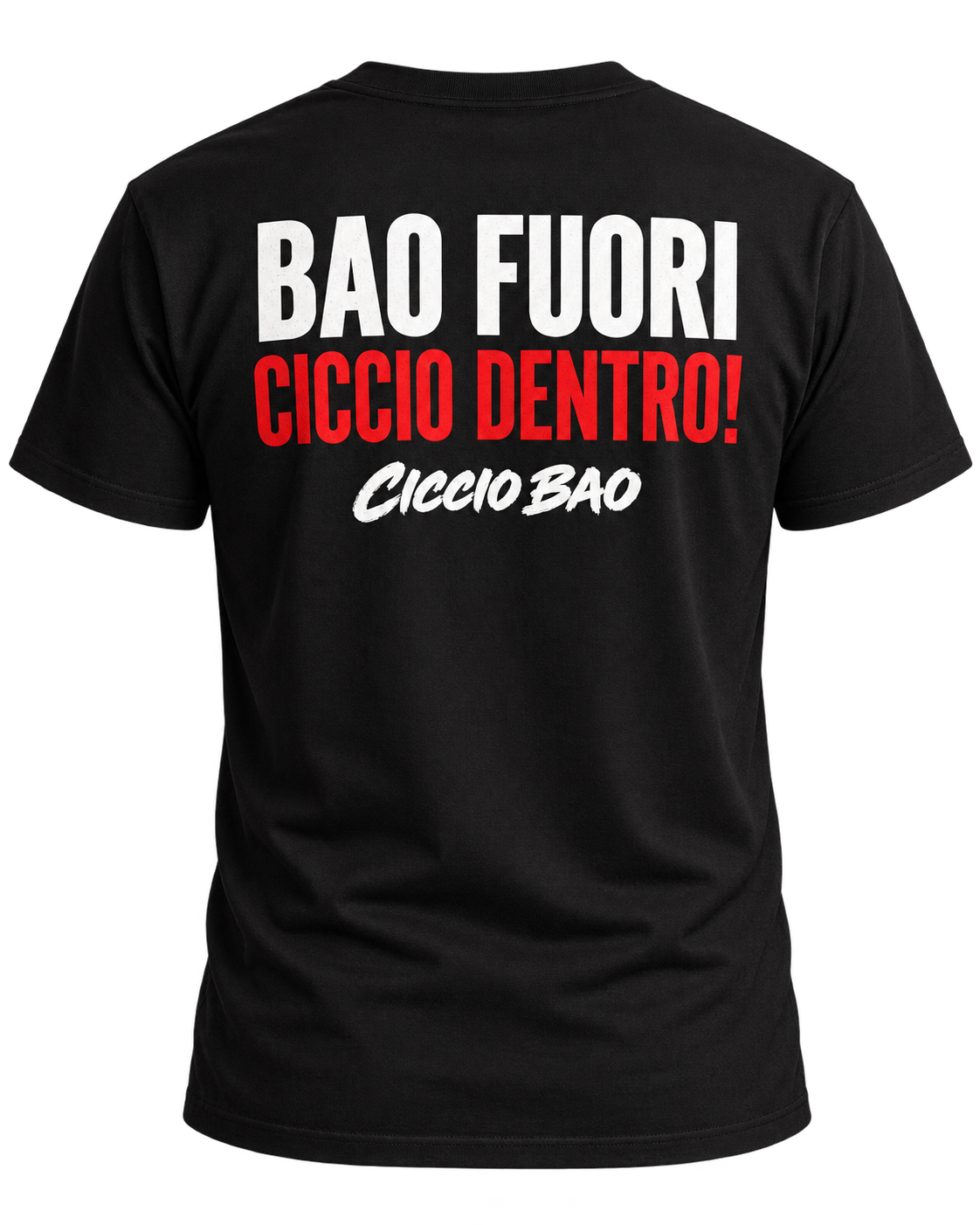 Maglietta Ciccio Bao, vista sul retro